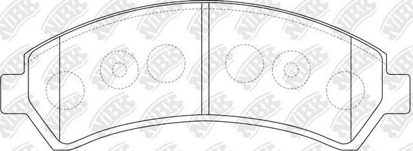 NiBK PN0413 - Kit pastiglie freno, Freno a disco autozon.pro