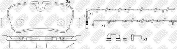 NiBK PN0485W - Kit pastiglie freno, Freno a disco autozon.pro