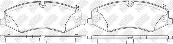 NiBK PN0488W - Kit pastiglie freno, Freno a disco autozon.pro