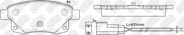 NiBK PN0431W - Kit pastiglie freno, Freno a disco autozon.pro