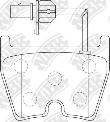 NiBK PN0432W - Kit pastiglie freno, Freno a disco autozon.pro