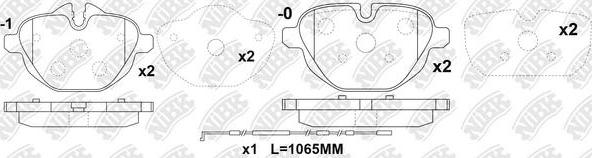 NiBK PN0546W - Kit pastiglie freno, Freno a disco autozon.pro