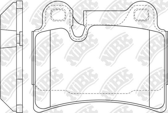 NiBK PN0541C - Kit pastiglie freno, Freno a disco autozon.pro