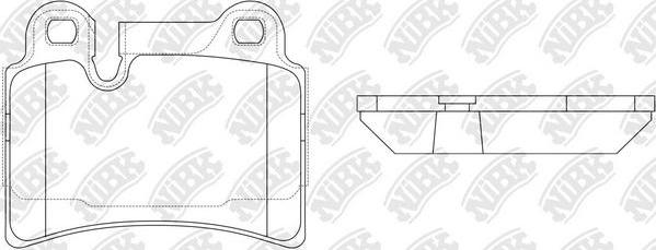 NiBK PN0541 - Kit pastiglie freno, Freno a disco autozon.pro