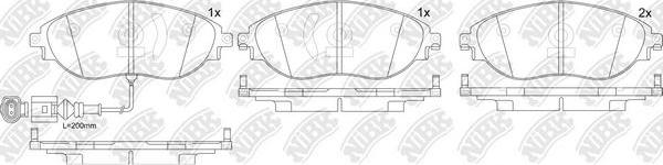 NiBK PN0559W - Kit pastiglie freno, Freno a disco autozon.pro