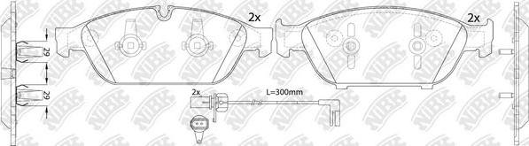 NiBK PN0556W - Kit pastiglie freno, Freno a disco autozon.pro