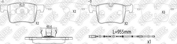 NiBK PN0558W - Kit pastiglie freno, Freno a disco autozon.pro