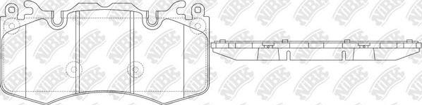 NiBK PN0567 - Kit pastiglie freno, Freno a disco autozon.pro