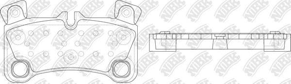 NiBK PN0530 - Kit pastiglie freno, Freno a disco autozon.pro