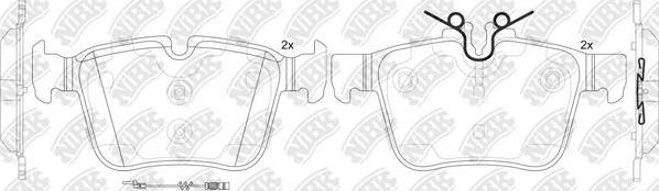 NiBK PN0575W - Kit pastiglie freno, Freno a disco autozon.pro