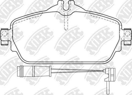 NiBK PN0576W - Kit pastiglie freno, Freno a disco autozon.pro