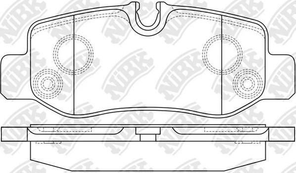 NiBK PN0654 - Kit pastiglie freno, Freno a disco autozon.pro