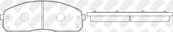 NiBK PN0600 - Kit pastiglie freno, Freno a disco autozon.pro