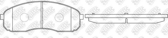 NiBK PN0602 - Kit pastiglie freno, Freno a disco autozon.pro