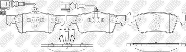 NiBK PN0611W - Kit pastiglie freno, Freno a disco autozon.pro