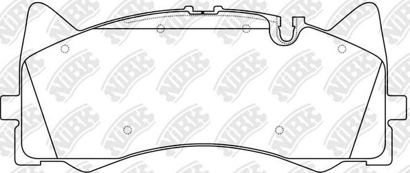 NiBK PN0686 - Kit pastiglie freno, Freno a disco autozon.pro