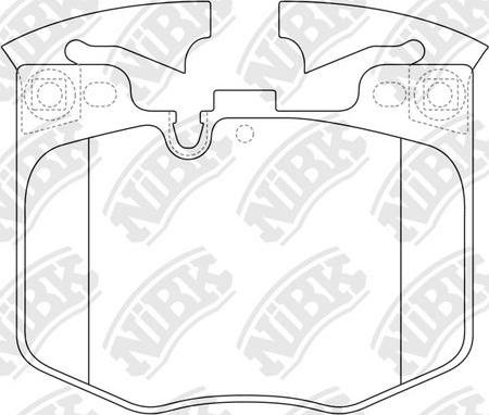 NiBK PN0681 - Kit pastiglie freno, Freno a disco autozon.pro