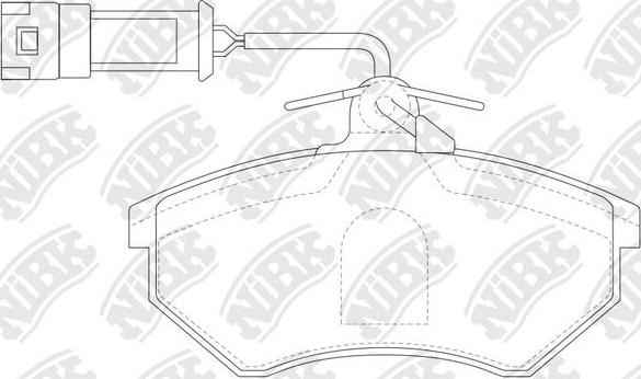 NiBK PN0018W - Kit pastiglie freno, Freno a disco autozon.pro