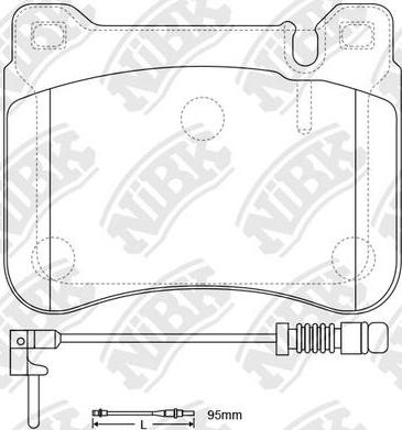 NiBK PN0037W - Kit pastiglie freno, Freno a disco autozon.pro