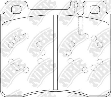 NiBK PN0029 - Kit pastiglie freno, Freno a disco autozon.pro