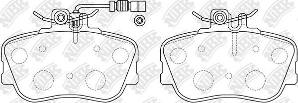 NiBK PN0025W - Kit pastiglie freno, Freno a disco autozon.pro