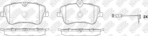 NiBK PN0199W - Kit pastiglie freno, Freno a disco autozon.pro