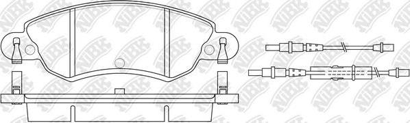 NiBK PN0183W - Kit pastiglie freno, Freno a disco autozon.pro