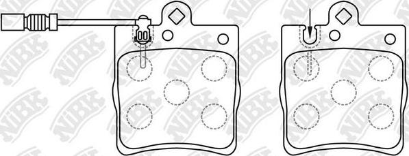 NiBK PN0126W - Kit pastiglie freno, Freno a disco autozon.pro