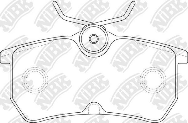 NiBK PN0120 - Kit pastiglie freno, Freno a disco autozon.pro