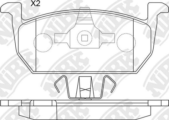 NiBK PN0891 - Kit pastiglie freno, Freno a disco autozon.pro