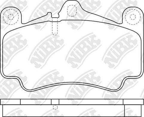 NiBK PN0819 - Kit pastiglie freno, Freno a disco autozon.pro