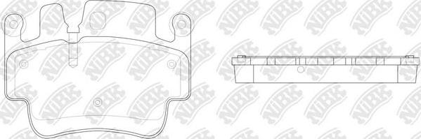 NiBK PN0823 - Kit pastiglie freno, Freno a disco autozon.pro