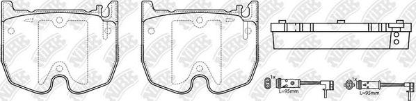 NiBK PN0341W - Kit pastiglie freno, Freno a disco autozon.pro