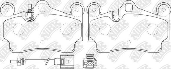 NiBK PN0347WS - Kit pastiglie freno per elevate prestazioni autozon.pro