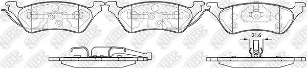 NiBK PN0309 - Kit pastiglie freno, Freno a disco autozon.pro