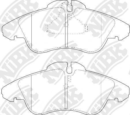 NiBK PN0301W - Kit pastiglie freno, Freno a disco autozon.pro