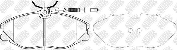 NiBK PN0303W - Kit pastiglie freno, Freno a disco autozon.pro