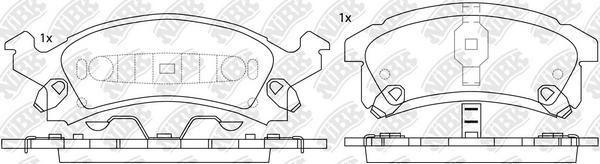 NiBK PN0311 - Kit pastiglie freno, Freno a disco autozon.pro