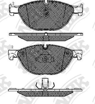 NiBK PN0385 - Kit pastiglie freno, Freno a disco autozon.pro