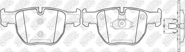 NiBK PN0334 - Kit pastiglie freno, Freno a disco autozon.pro