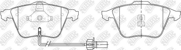 NiBK PN0335W - Kit pastiglie freno, Freno a disco autozon.pro