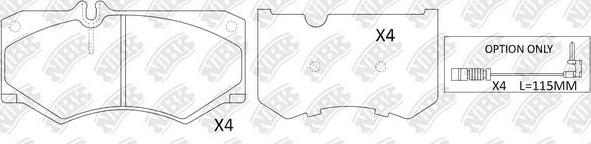 NiBK PN0254W - Kit pastiglie freno, Freno a disco autozon.pro