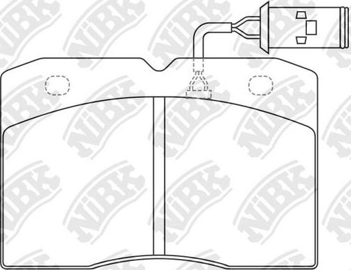 NiBK PN0253W - Kit pastiglie freno, Freno a disco autozon.pro