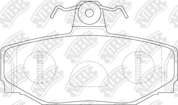 NiBK PN0260 - Kit pastiglie freno, Freno a disco autozon.pro