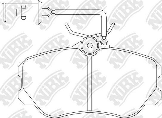 NiBK PN0262W - Kit pastiglie freno, Freno a disco autozon.pro