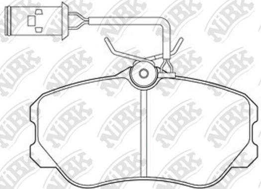 NiBK PN0262 - Kit pastiglie freno, Freno a disco autozon.pro