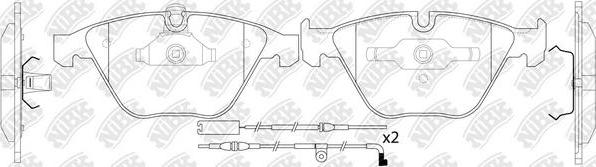 NiBK PN0222W - Kit pastiglie freno, Freno a disco autozon.pro