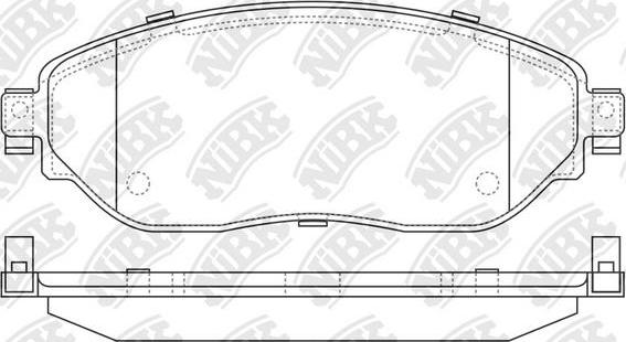 NiBK PN0729 - Kit pastiglie freno, Freno a disco autozon.pro