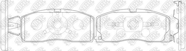 NiBK PN0725 - Kit pastiglie freno, Freno a disco autozon.pro