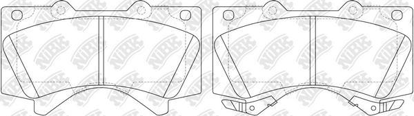 NiBK PN1541S - Kit pastiglie freno per elevate prestazioni autozon.pro